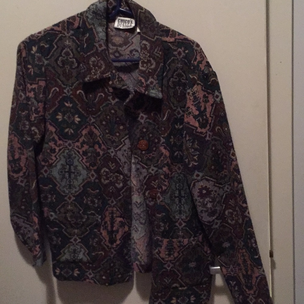 Vintage looking multi colored jacket